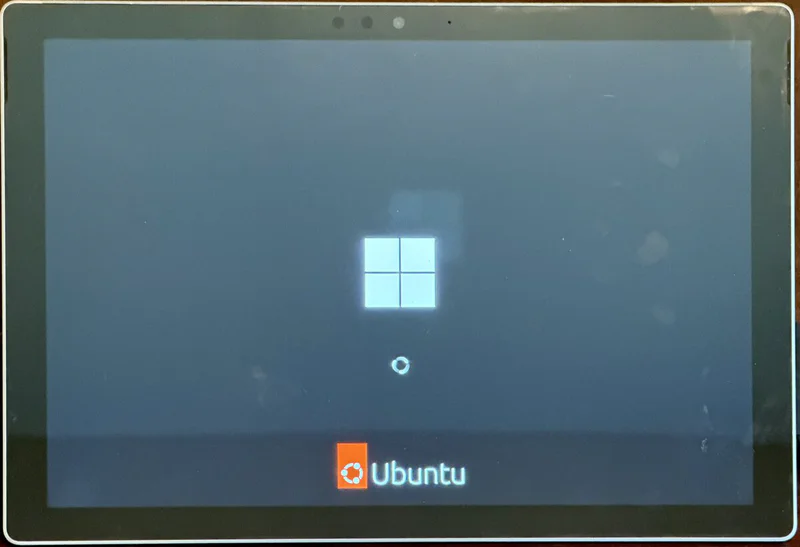 Ubuntu Linux booting on the Surface Pro