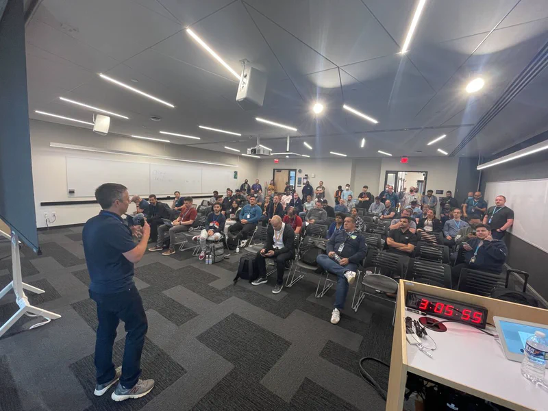 Presenting to the team